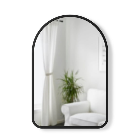 Umbra Hub 24 x 36" Arch Wall Mirror Black