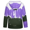 thumbnail image 3 of Abcnature Plus Size Women Casual Long Sleeve Jumper Tie Dye Crew Neck Pullover Lightweight Sweatshirt Tops Autumn Winter Stylish T Shirt Tunic Blouse Purple S, 3 of 4