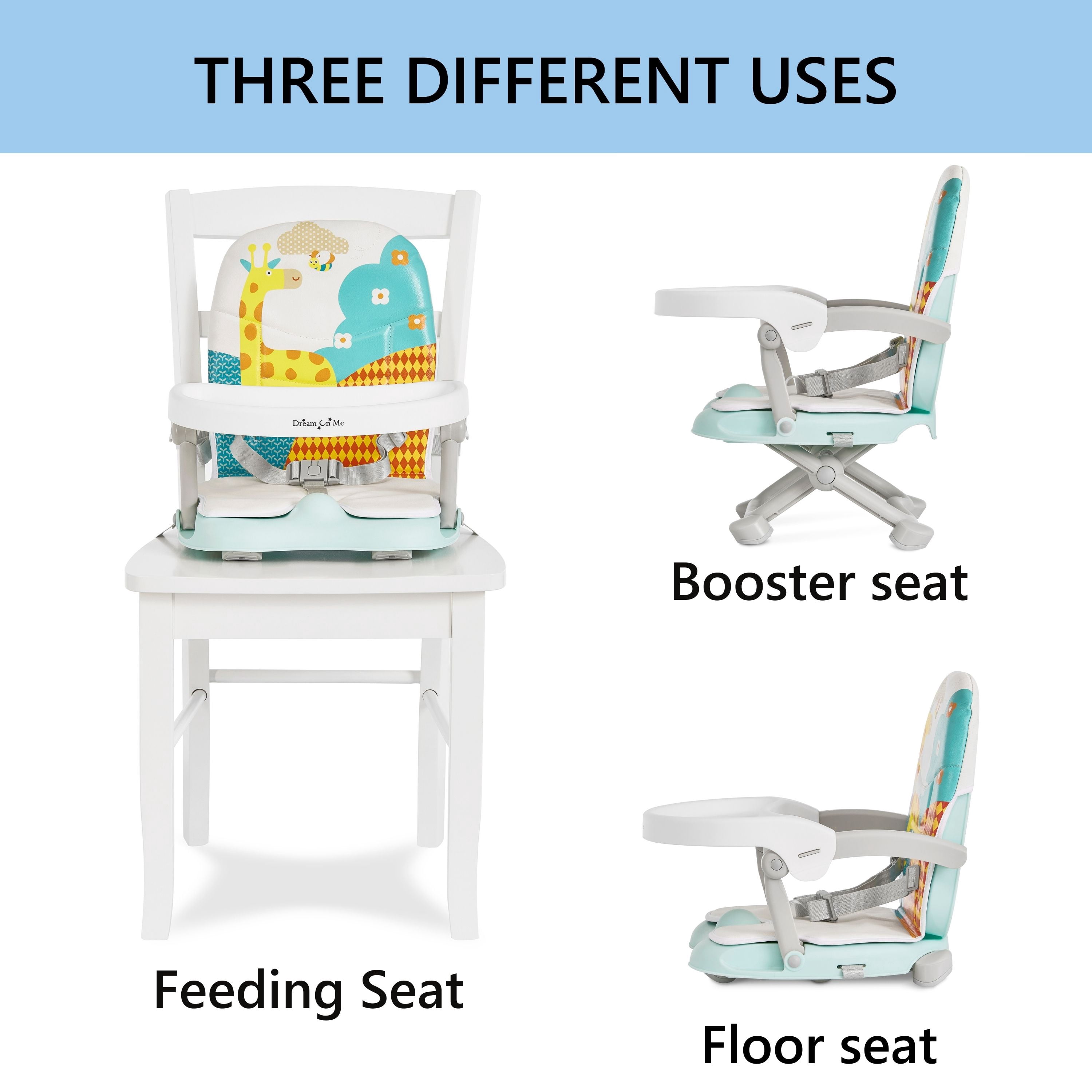 Dream On Me Munch N' Go Booster Seat in Mint
