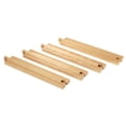 thumbnail image 3 of Vías de tren de madera BRIO World 33341-4 piezas de largo y rectas, 3 of 4