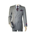 thumbnail image 4 of Men Apollo King Double Breasted Suit Classic Peak Lapel Soft Blend DM23 Gray, 4 of 9