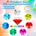 thumbnail image 2 of Juego de anillos dorados ZCYSRLQIN de 12 piezas con gemas acrílicas y bolsa, 2 of 7