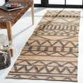 thumbnail image 2 of SAFAVIEH Kilim Merton Geometric Runner Rug, Natural/Charcoal, 2'3" x 8', 2 of 7