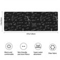 thumbnail image 3 of Math Equations Calculus Symbols Black Pattern Bathroom Rugs Mat,Non Slip Microfiber Bathroom Rug,Rubber Backing,Soft Bathroom Mats for Bathroom Floor,Tub and Shower,47x17in(120x43cm), 3 of 5