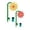B,C, variant on 2026 Upgrade Crazy Daisy Sprinkler with Hose Adapter, 360° Rotating Dancing Flower Sprinkler Yard Lawn Garden Irrigation, Outdoor Water Play Cooling Sprinkler for Kids Pets Family Backyard Fun 1PC