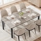 thumbnail image 5 of 78.7-pulgada long rectangular dining mesa para 6 - 8, industrial style, sturdy metal frame - only mesa, ideal para para kitchen o sala de estar, indoor restaurant use too, 5 of 7