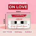 thumbnail image 5 of Customizable Cassette Tapes – Personalize with Your Name, Record Your Voice, and Create Unique Gifts (Love Notes & Anniversary Edition), 5 of 7