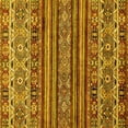 thumbnail image 1 of Ahgly Company Indoor Square Abstract Yellow Modern Area Rugs, 8' Square, 1 of 4