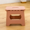 thumbnail image 1 of OUSITAID Foldable Step Stool Plastic Collapsible Steeping Stool Portable Lightweight Folding Stool with Handle Heavy Duty Compact Foot Stool Fold Up Steeping Stool for Kid Adult Office Ho, 1 of 1