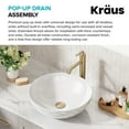 thumbnail image 3 of Kraus PU-L10BG Bathroom Sink Pop-Up Drain with Extended Thread in Brushed Gold, 3 of 7