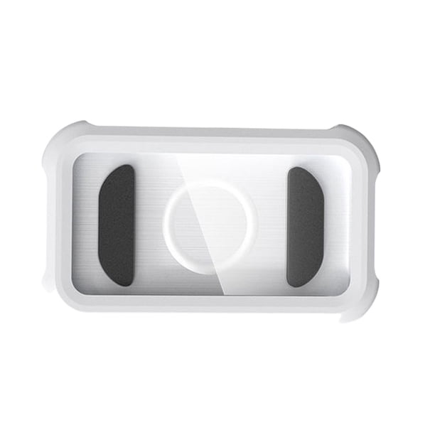Inteprter Soporte para teléfono de ducha ABS, resistente al agua, a prueba de niebla, 360 grados, Universal, montado en la pared, accesorios Almacenamiento y organización del hogar Blanco