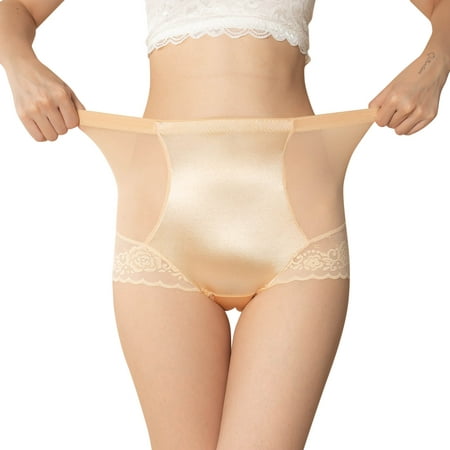

TAIAOJING Womens Cotton Briefs Underwear Seamless Lace Underwear Half Back Covering Bikini Panties