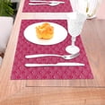 thumbnail image 5 of ZNDUO Placemats, 1 PCS Heat Resistant Stain Resistant Woven PVC Insulation Placemats, Durable Washable Elegant Table Mats for Dining-Japanese Hearts, 18"x12", 5 of 6