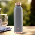 thumbnail image 2 of The Better Home Copper Water Bottle 950ml | BPA Free Leak Proof Bottle with Anti Oxidant Properties | 100% Copper Water Bottle | Grey, 2 of 5