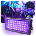 thumbnail image 3 of 50W Led Black Lights For Glow Party, Waterproof Uv Blacklight Floodlight Black Light Flood Lights Purple Blacklights Spotlight Fluorescent Uv Light Lamp For Christmas Party Decor ,US plug, 3 of 5