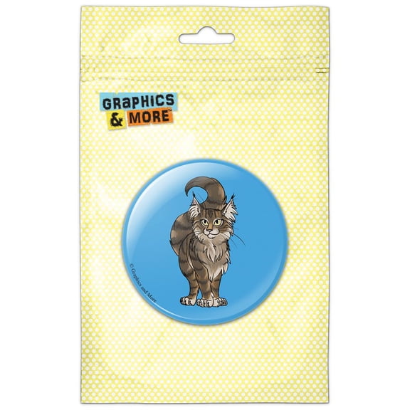 Maine Coon Cat Pet Pinback Button Pin Badge