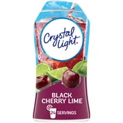 Crystal Light Liquid Black Cherry Lime Naturally Flavored Drink Mix, 1.62 fl oz Bottle