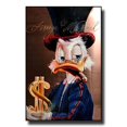 thumbnail image 1 of Pintura decorativa de lienzo de personaje clásico de Disney, cartel de Arte de estrella de película de dibujos animados del Pato Donald, decoración de pared moderna para el hogar, Mural, 1 of 4
