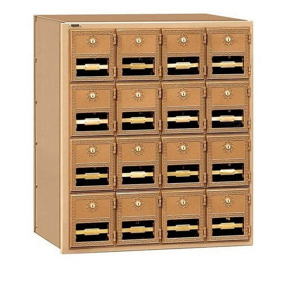 Salsbury Industries 16 Door Rear Load 4B Horizontal Mail Center