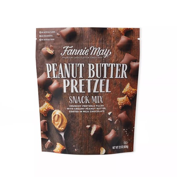 Fannie May Peanut Butter Pretzel 22 Ounce Walmart Com