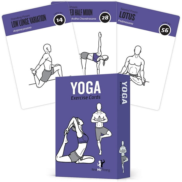 yoga cards pose sequence flow 70 yoga poses 9 sequences sanskrit english asana names yoga sequencing flow practice guide for beginner intermediates durable plastic walmart com