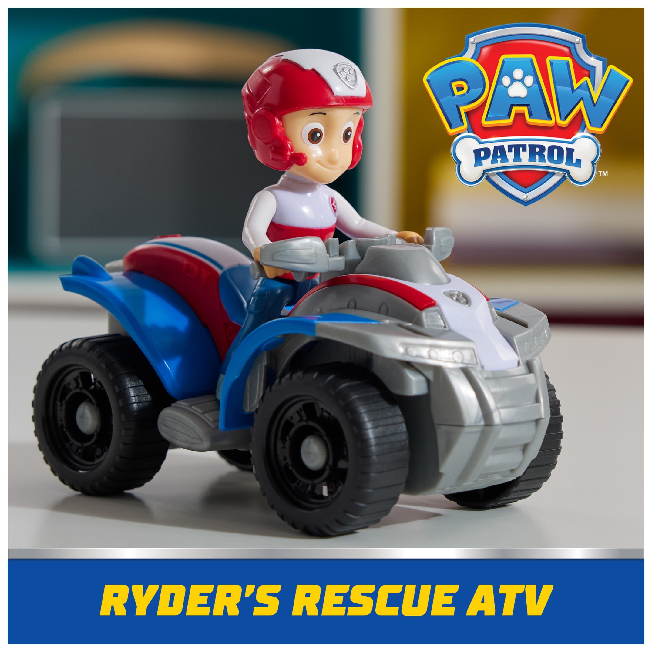 PAW Patrol ATV Vehicle with Collectible Ryder Figure, Sustainably Minded Toys for Kids Ages 3+