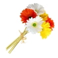 thumbnail image 4 of Paquete de crisantemo artificial Flor de simulación PU Decoración floral Paquete de flores falsas Decoración para el hogar, Blanco Naranja Amarillo Sweethay HA7497-04B, 4 of 6