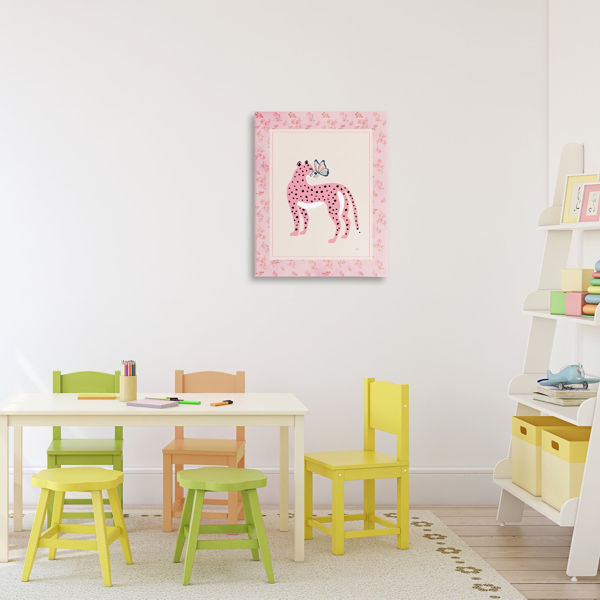 Stupell Industries Cheetah & Butterfly Friendship Canvas Wall Art, design by Natalie Carpentieri