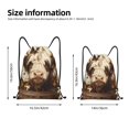 thumbnail image 2 of Saiise Butterfly Cow Barrel Pattern Sports Drawstring Backpack - String Swim Gym Bag with Wet Proof Pocket for Women&Men-Medium, 2 of 6