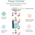 thumbnail image 3 of Flamingo Skinny Tumbler Cup with Straw Lid, 20 OZ Pineapple Stainless Steel Insulated Vacuum Travel Mug Flamingo Gifts for Men Women, 3 of 6