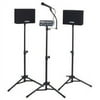 VOICE CARRIER PA 50W AMP SPKRS TRIPODS MIC CASE