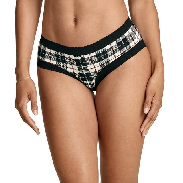 Jockey Culotte Hipster en Microfibre à Dentelle Extensible Douce pour Femmes