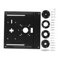 thumbnail image 3 of colaxi Router Table Insert Plate 9.6x9.4inch Wear Resistant Wood Milling Flip Board Black, 3 of 9