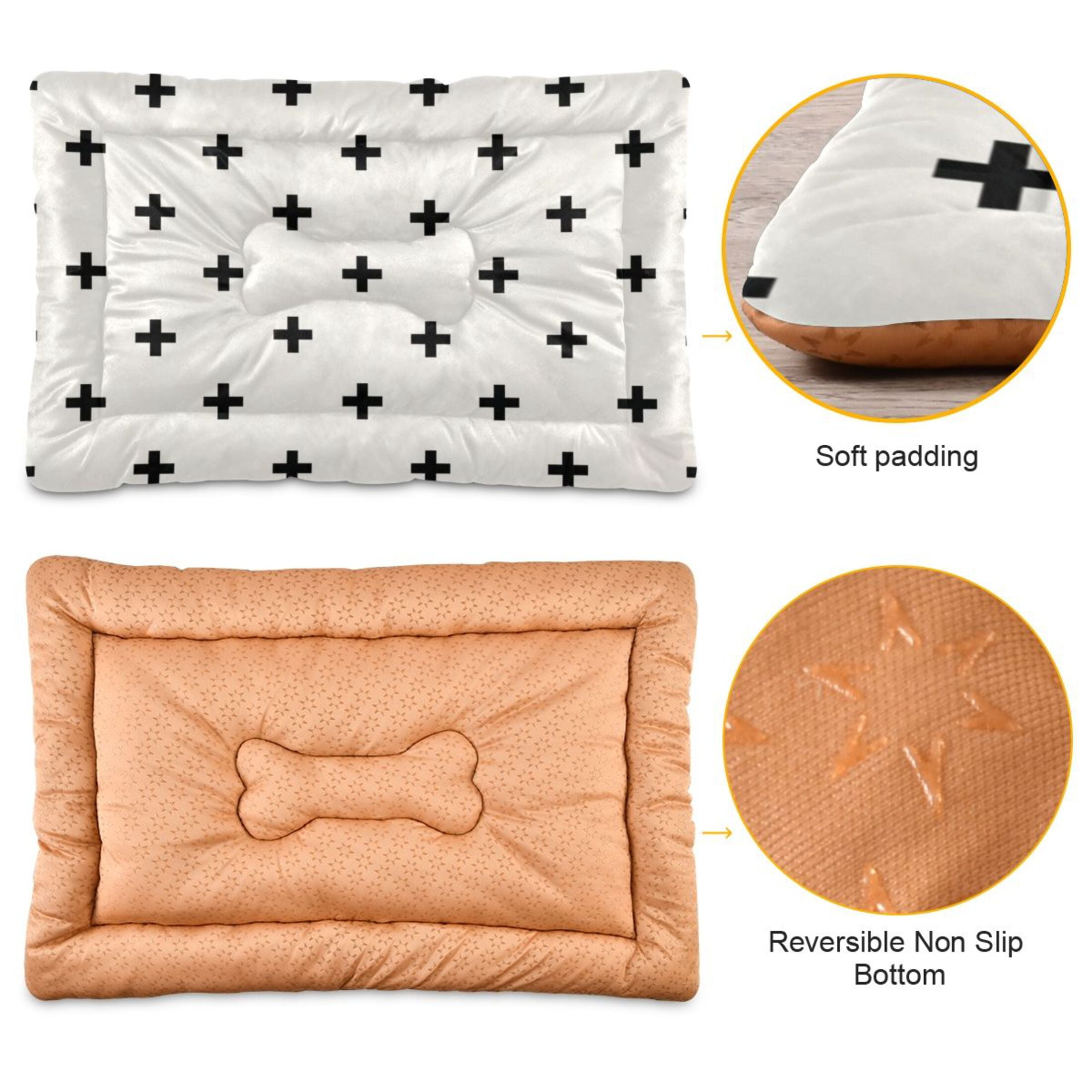 Cozy Mat Pet Bed Indoor Outdoor Warm Soft For Cat Dog Puppy(S/M) Simple and Minimalist Design