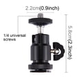 thumbnail image 3 of PULUZ Cold Shoe Tripod Head 1/4 inch Tripod Screw Head with Lock, 3 of 5