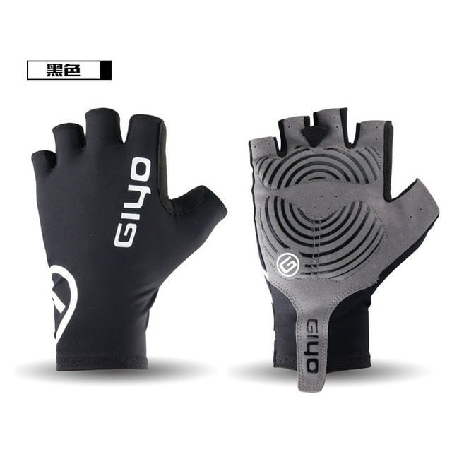 Giyo Gants de Cyclisme Demi-Doigt Gants de Course de Vélo Gants de Route Vtt Noir G