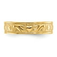 thumbnail image 5 of 14K Yellow Gold Ring Band Themed Polished Claddagh, Size 9, 5 of 5