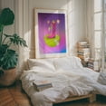 thumbnail image 4 of Space Cowboy - Collage Surrealism Cowboy Pop Art Psychedelic Modern Art Floral Whimsical Oak Framed Wall Art Print 18 x 24 inches, 4 of 12