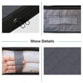 thumbnail image 4 of MUZOOY Under Bed Storage Bags 4 Pack, Closet Organizer for Clothes Clear Window and Reinforced Handles, Grey, 4 of 6