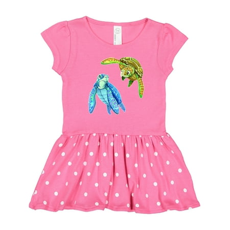 

Inktastic Sea Turtles Swimming Together Gift Toddler Girl Dress