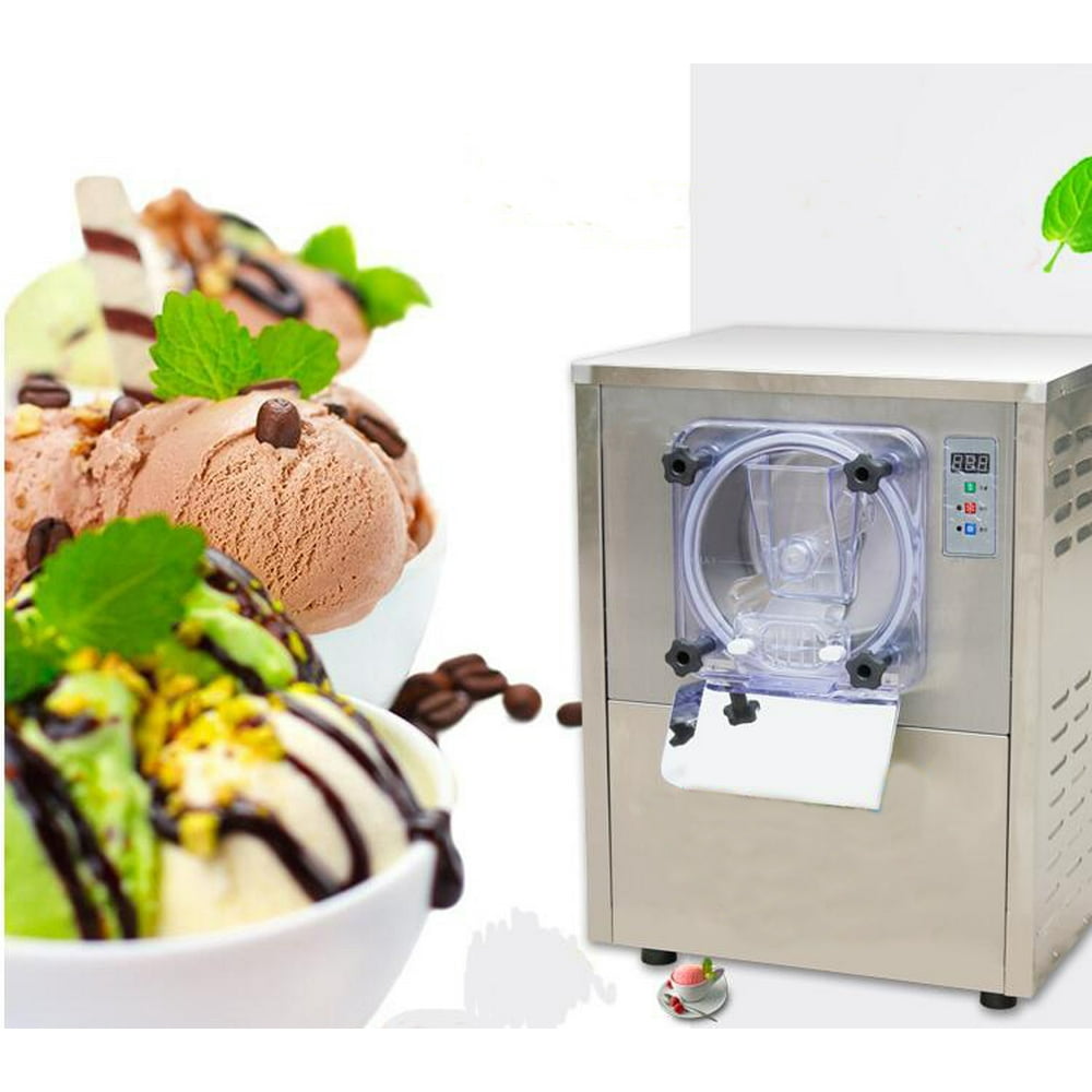 INTSUPERMAI Commercial Frozen Hard Ice Cream Machine LCD Display Ice