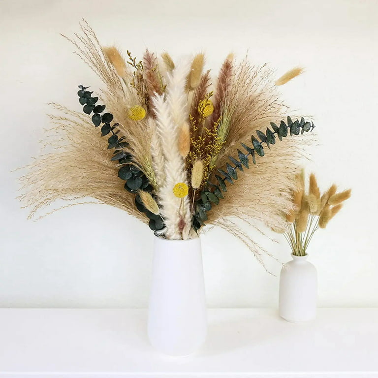 SereneLane Dried Pampas Grass Decor Room Bunny Tails Dried Flowers Home  Living Decor Aesthetic Pampas Grass Wedding Decorations for Reception Dried  Flowers with… in 2023