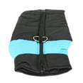 thumbnail image 3 of Pet Warm Clothes, Double Traction Ring Dog Winter Jacket Windproof  for Medium Dogs Blue, 3 of 7