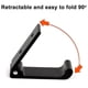 thumbnail image 4 of 5 Pcs Folding Hooks Wall Towel Hooks 90 Foldable Solid Aluminum Hook, 4 of 4