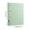 Green, variant on A4 D Ring Binder, 4 Hole Plastic Loose Leaf Folder with Inner Page Pockets, Office Document Organizer, Office Archival Folder, Color Coded Filing System, Lightweight Portfolio