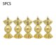 thumbnail image 5 of Moyic Paquete de 5 adornos navideños para fiestas, fiestas, festivales, ventana, pared, chimenea, colgante, adorno para exteriores, fotografía Kits de decoración para fiestas Oro Moyic HA064929-03B, 5 of 6