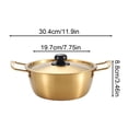 thumbnail image 2 of Stainless Steel Cooking with Lid for Home Kitchen Daily Meal Preparation Use, 2 of 6