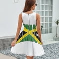 thumbnail image 6 of Unisex Retro Jamaica Flag Dress Fashion Beach Long Dresses Female Party Printed Sundress, 6 of 7