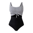 thumbnail image 4 of QURATI Swimwear Women'S Swimsuit Slimming Bathing Suit Cutout Tie Knot Swimwear Black M, 4 of 4