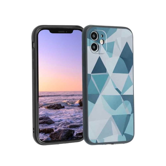 Compatible with iPhone 11 Phone Case, Geometry-Marble-1 Case Men Women, Flexible Silicone Shockproof Case for iPhone 11
